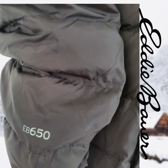 Eddie Bauer | Ladies' Hooded Duck Down Duffle Coat | Black | NWT - Picture 4 of 5